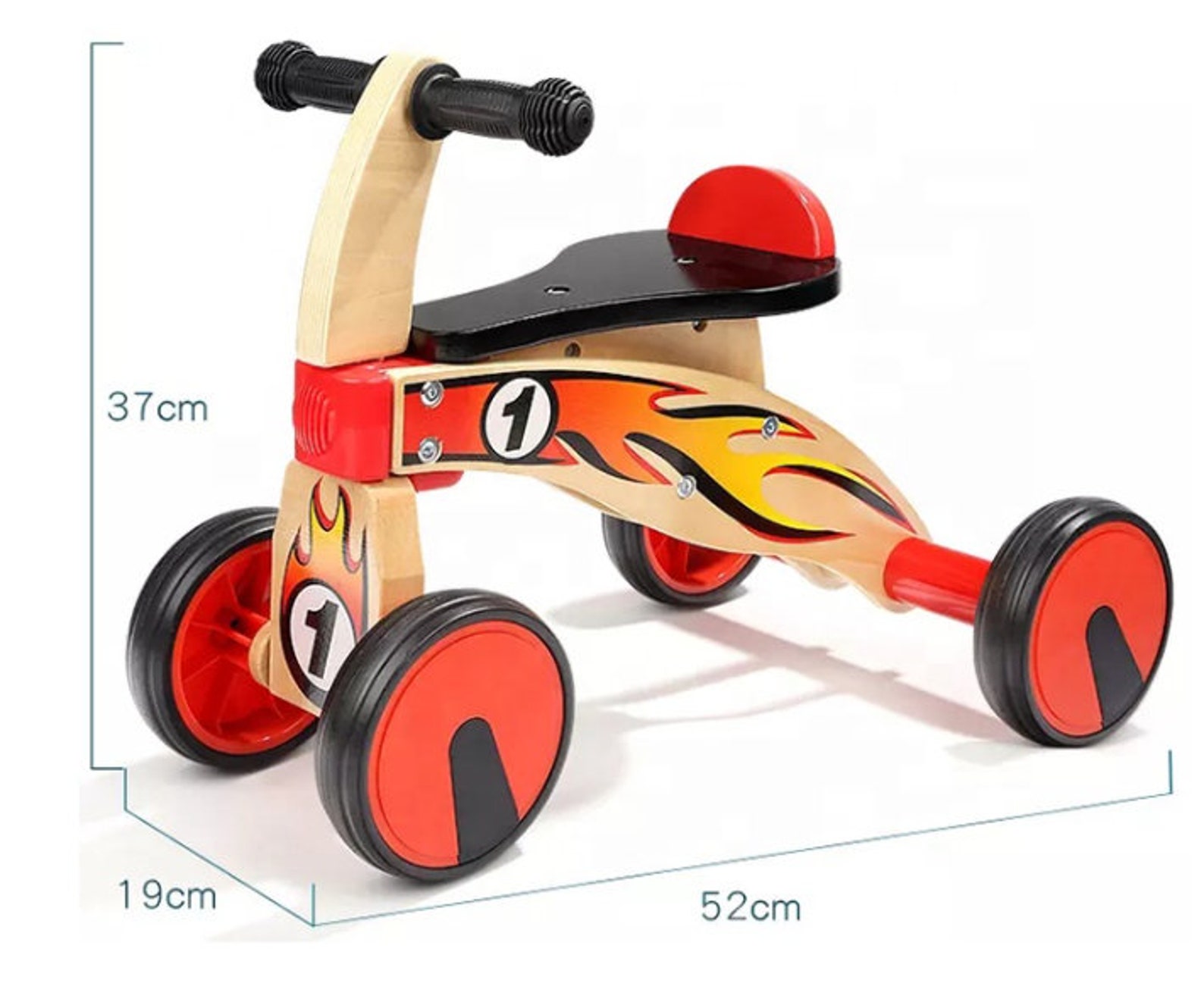 Baby Wooden Bikes for 1 Year Old Ride On Trike Toy Toddlers Etsy
