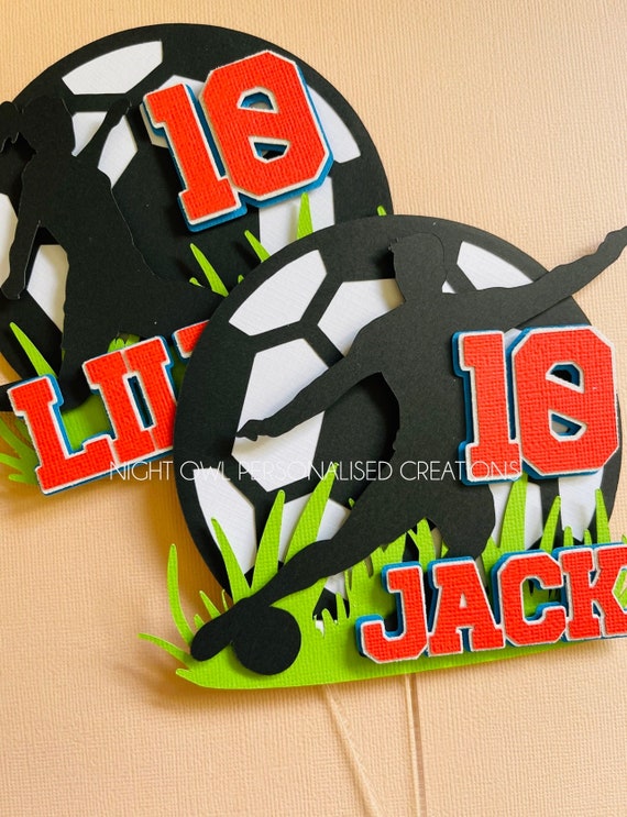 Soccer Cake Topper Soccer Player Cake Topper Girl Soccer Etsy Australia