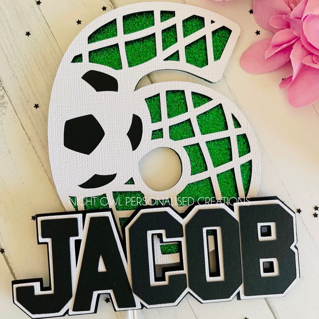 Soccer Cake Topper Soccer Player Cake Topper Girl Soccer Etsy Australia