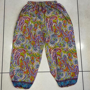 Loose Trouser Harem Pant, Women&#39;s Tours Traveling Wear Trouser, Comfort Feel And Soft Fabric Harem Pant, Hippie Summer Beach Wear Harem.