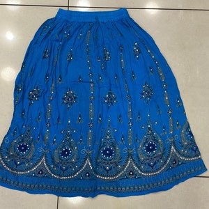 Boho Skirt Knee length Skirt for Women, Trendy Girls Bohemian Style Flowy Skirt For Women&#39;s, Bridesmaid Floral Print Skater Skirt Midi Skirt