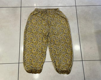 Handmade Silk Harem Pants: Bohemian Hippie Style Yoga Trousers