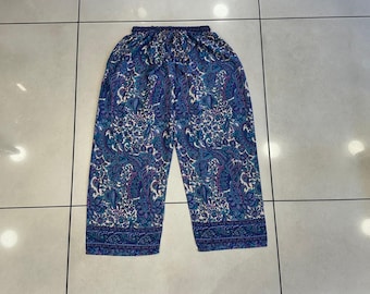 Indian Silk Harem Pants: Boho Festival Beach Trousers