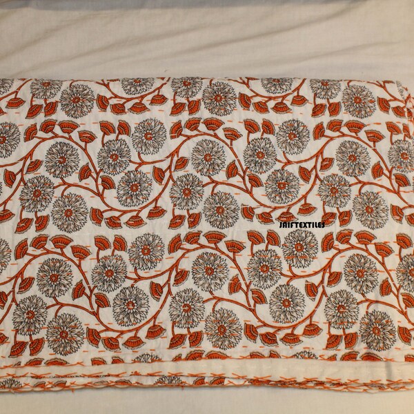 Kantha Bed Cover Etsy