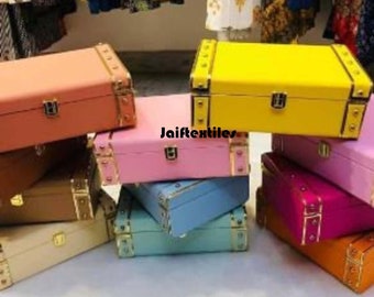 Jewelry/Makeup Box for Girls or Bridesmaids Flower Girls Gift Cute Wedding Ideas Bridal Party Gifts for Niece Daughter, Return Gift Box,