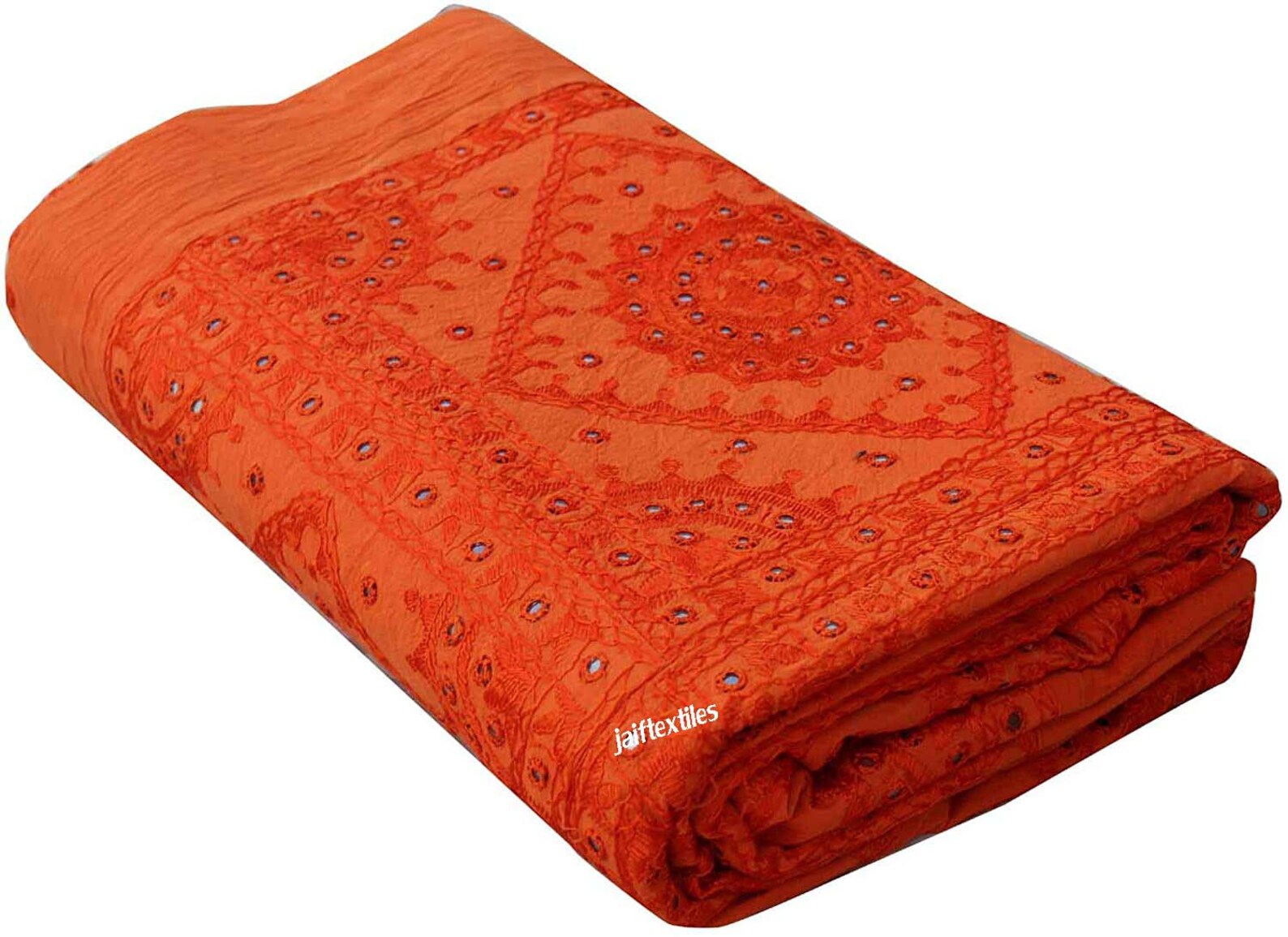 Mirror Work Blanket Home Decor Throw/ Handmade Cotton Etsy