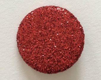 badge paillettes rouges