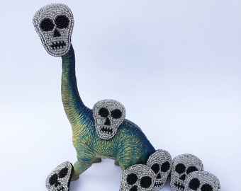 Tete de mort Broche Avec Ressorts Skull le PINS Halloween Gothique Ansteck Bijoux