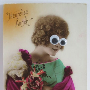 Cartes de vœux vintages customisées