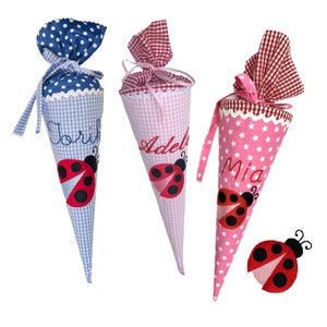 Petit cartable "Marini" 35 cm ou 50 cm brodé du prénom - nombreux tissus au choix