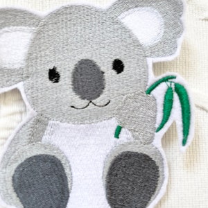 Patch/application Koala embroidered on felt 2 sizes to choose from image 2