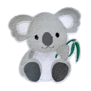 Aufnäher/ Applikation "Koala" - bestickt auf Filz - 2 Größen zur Auswahl