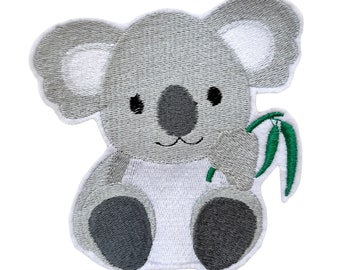 Patch/applicatie "Koala" - geborduurd op vilt - keuze uit 2 maten