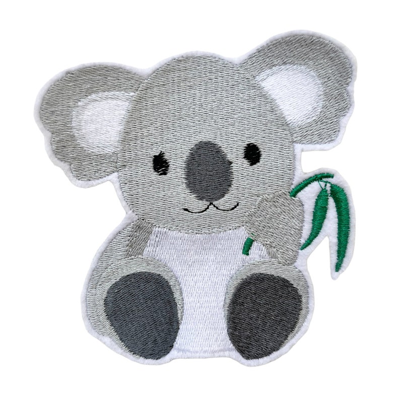 Patch/application Koala embroidered on felt 2 sizes to choose from image 1