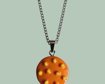 Juicy Burger Rad Resin Pendant with Chain