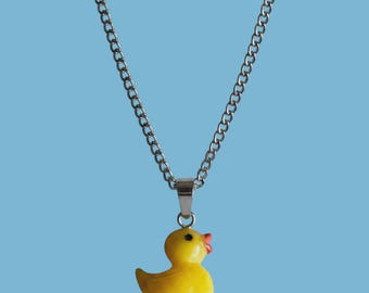 Rubber Ducks Rad Resin Pendant with Chain