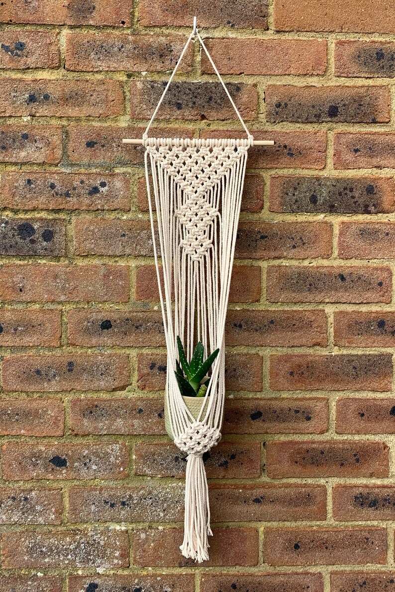 Wall Hanging Planter Macramé Plant Hanger Etsy