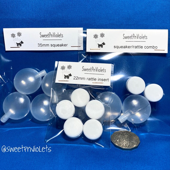 22mm Rattle Inserts/35mm Replacement Squeakers. DIY Toys and Etsy