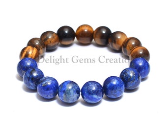 Natural Tiger Eye Blue Lapis Gemstone Stretch Reiki Healing Energy Beaded Meditation Jewelry KarmaArm Snake Bracelet DEEP Peace Natural Tiger Eye Blue Lapis Gemstone Stretch Reiki Healing Energy Beaded Meditation Jewelry KarmaArm Snake Bracelet DEEP Peace