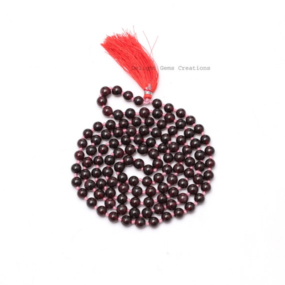 Red clearance garnet mala