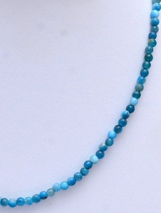 Collane A++ Belle Perline Campo Oro Pietra Rotonda Sfaccettata Apatite