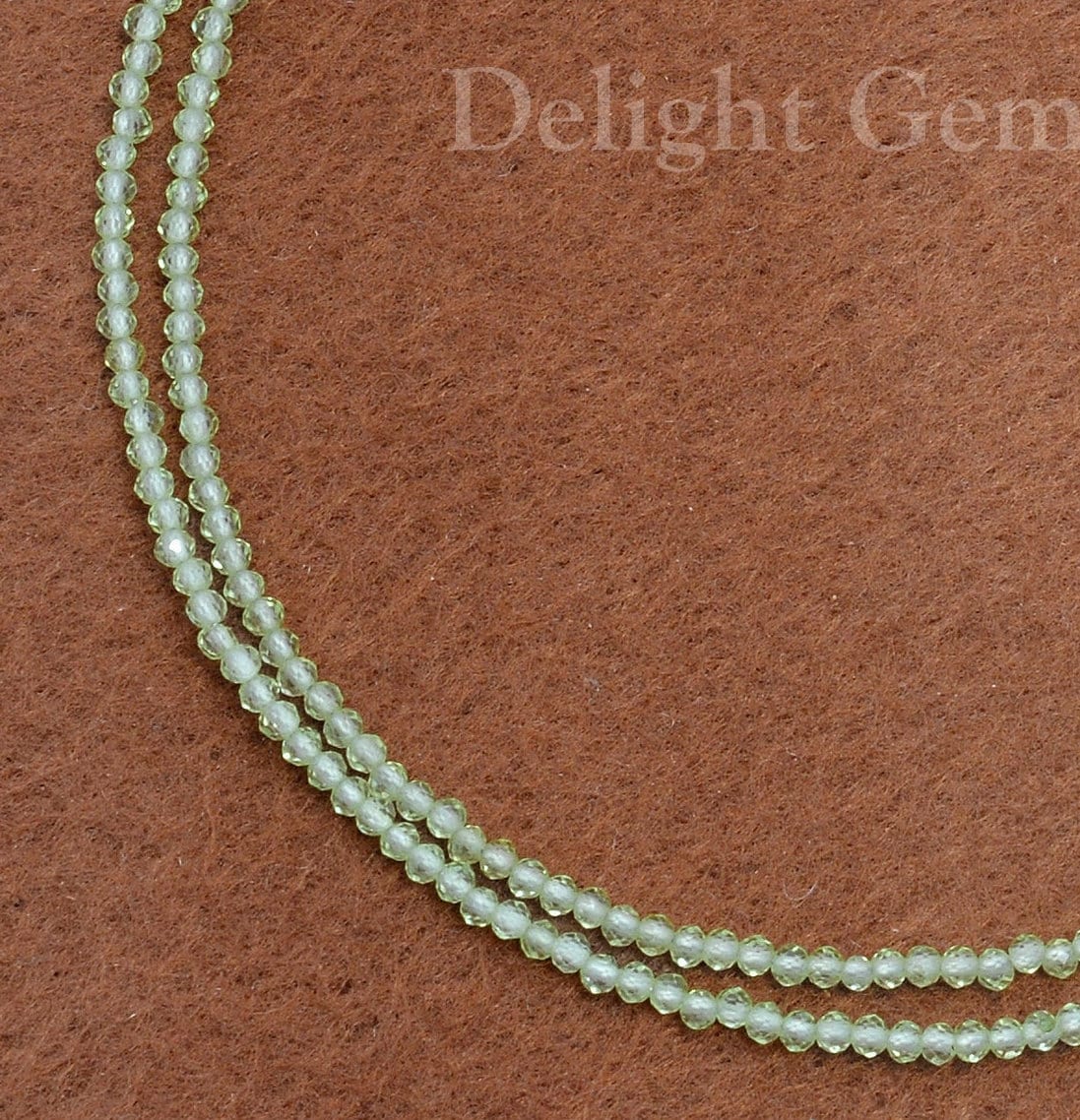 Collier Perles En Péridot Naturel Vert - 18 Pouces, Fermoir Homard, Fait Main Inde
