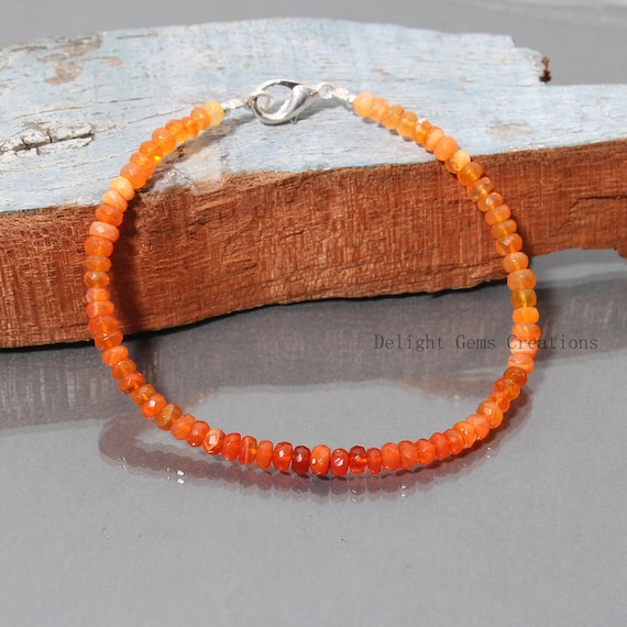 Perles Rondelles Opale De Feu éthiopienne Jaune Véritable 4-5 Mm - Lot De Création Bijoux