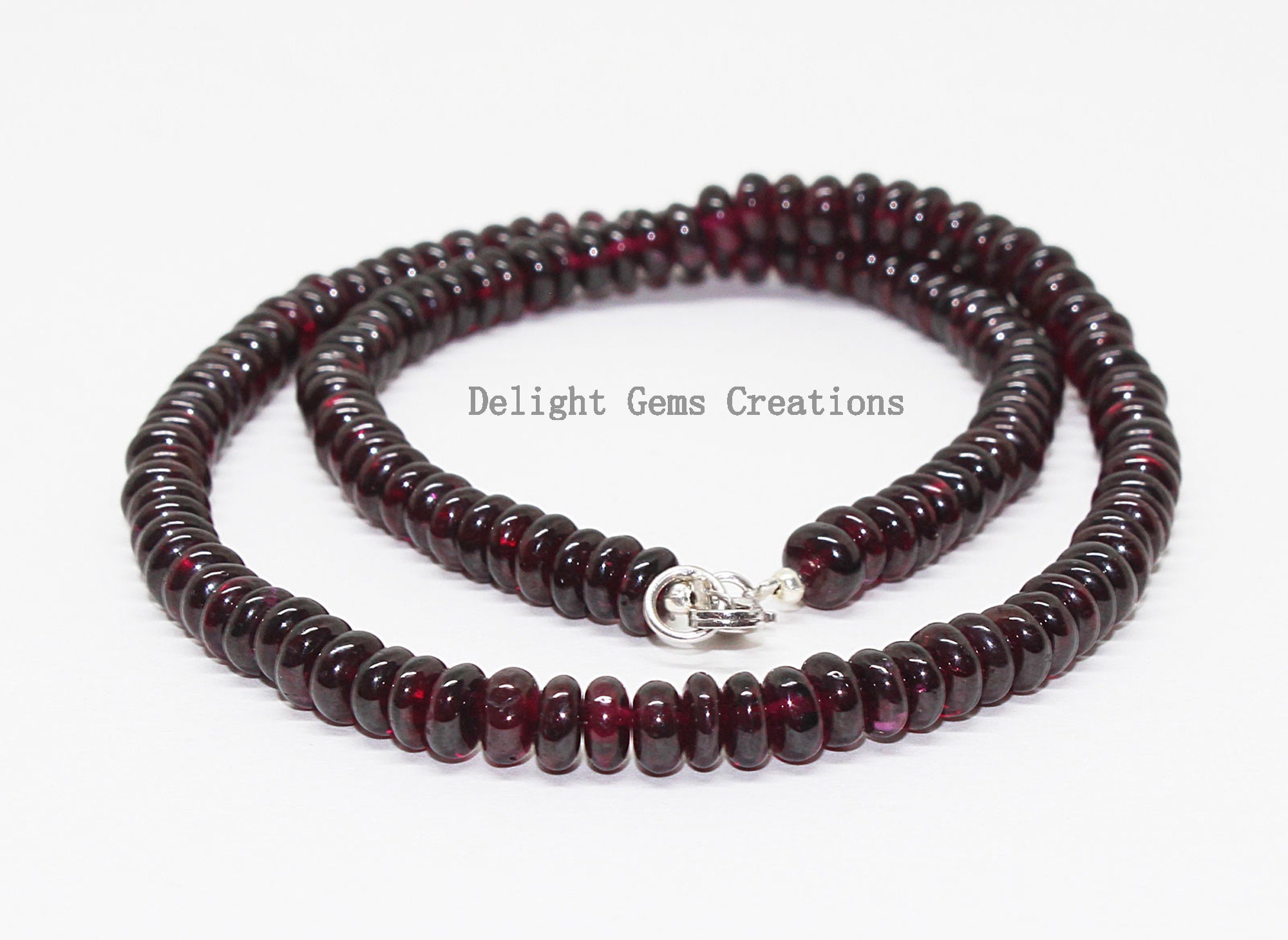 Garnet bead necklace best sale