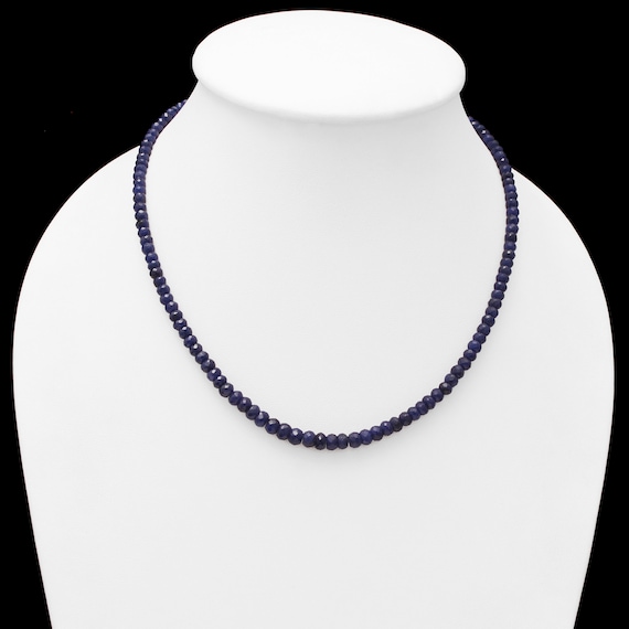 Multicolor Rainbow Sapphire Beaded Necklace – Meira T Boutique