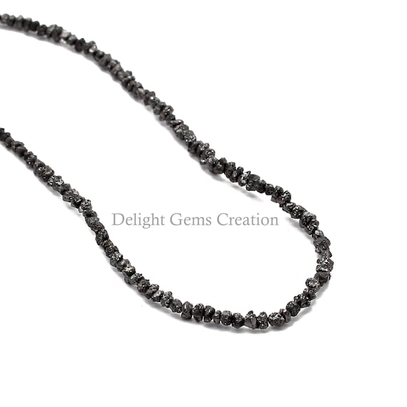 Buy 2 Mm Shiny Black Moissanite Diamond Beads/ Loose Diamonds/round Faceted  Beads /AAA Grade 16 Inches/ Diamond Necklace, Online in India - Etsy