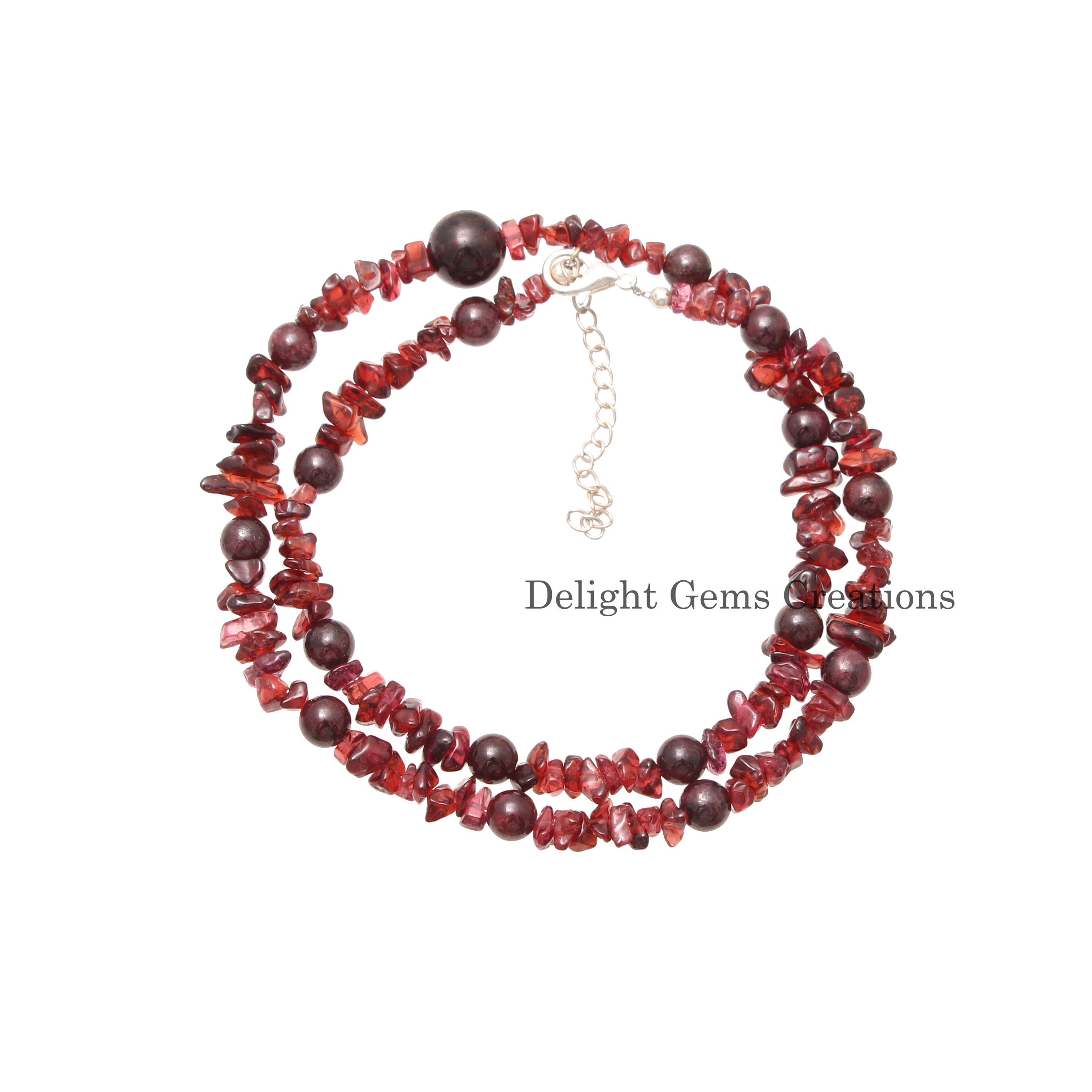 Perline Rotonde Sfuse In Vetro Rosso Granato Da 10 Mm, Perline Di - Foto 10