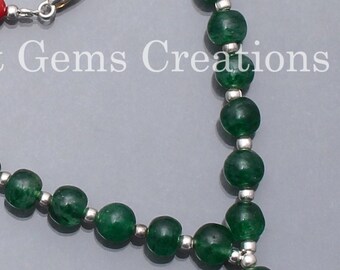 Sautoir Chinois En émail Cloisonné - Perles Rouges Et Aventurine Verte - Longueur 90+ Cm - Occasion Excellent état