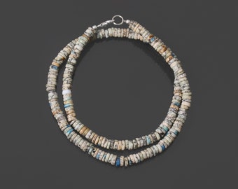 K2 Jasper Beaded Necklace, Semi Precious Gemstone, 18 Inch