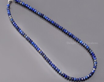 Collar De Mujer Con Cuentas De Lapislázuli Azul Y Colgante De Cuentas Tibetanas De Bronce Antiguo 3701707010060