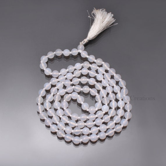 Buy Sapphire 8mm Beads for Mala Necklace Making!