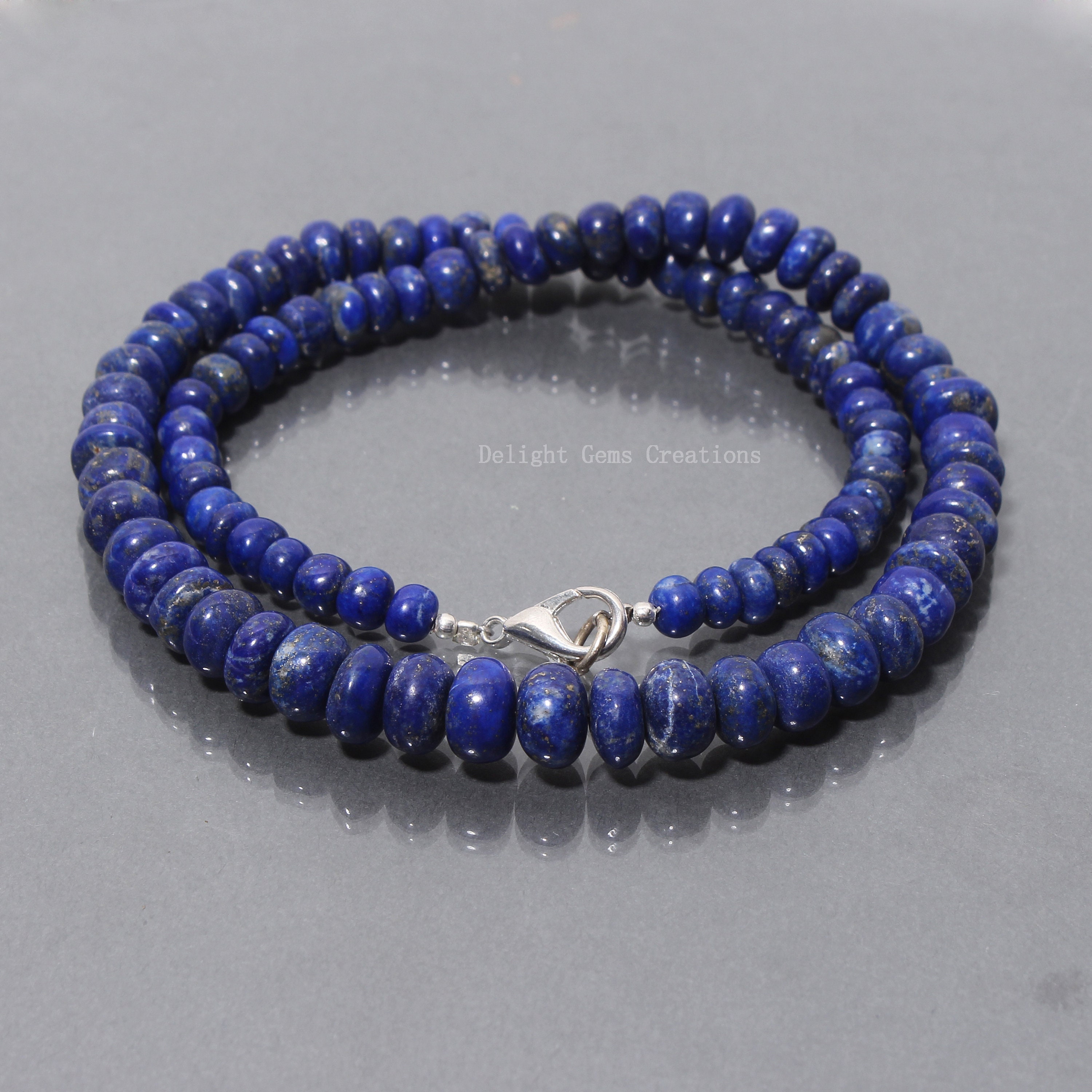 15.5 AA Genuine Natural Lapis Lazuli Stone 6mm/8mm/10mm Round Beads - 8mm 15.5 AA Genuine Natural Lapis Lazuli Stone 6mm/8mm/10mm Round Beads - 8mm