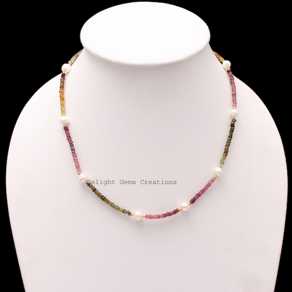 HOBBIESAY 2 Fili Di Perline Sfaccettate In Tormalina Naturale Da 3 - Foto 4