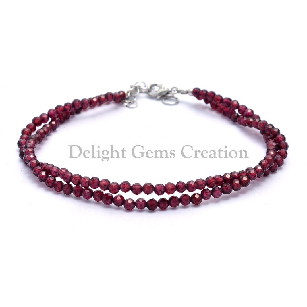 Rhodolite garnet bracelet Clearance