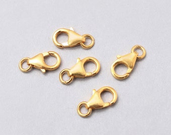 Custom Lock/Clasp Findings, Necklace Findings, 925 Sterling Silver, Solid Gold, Rose-Gold-Silver Findings For Beaded Jewelry