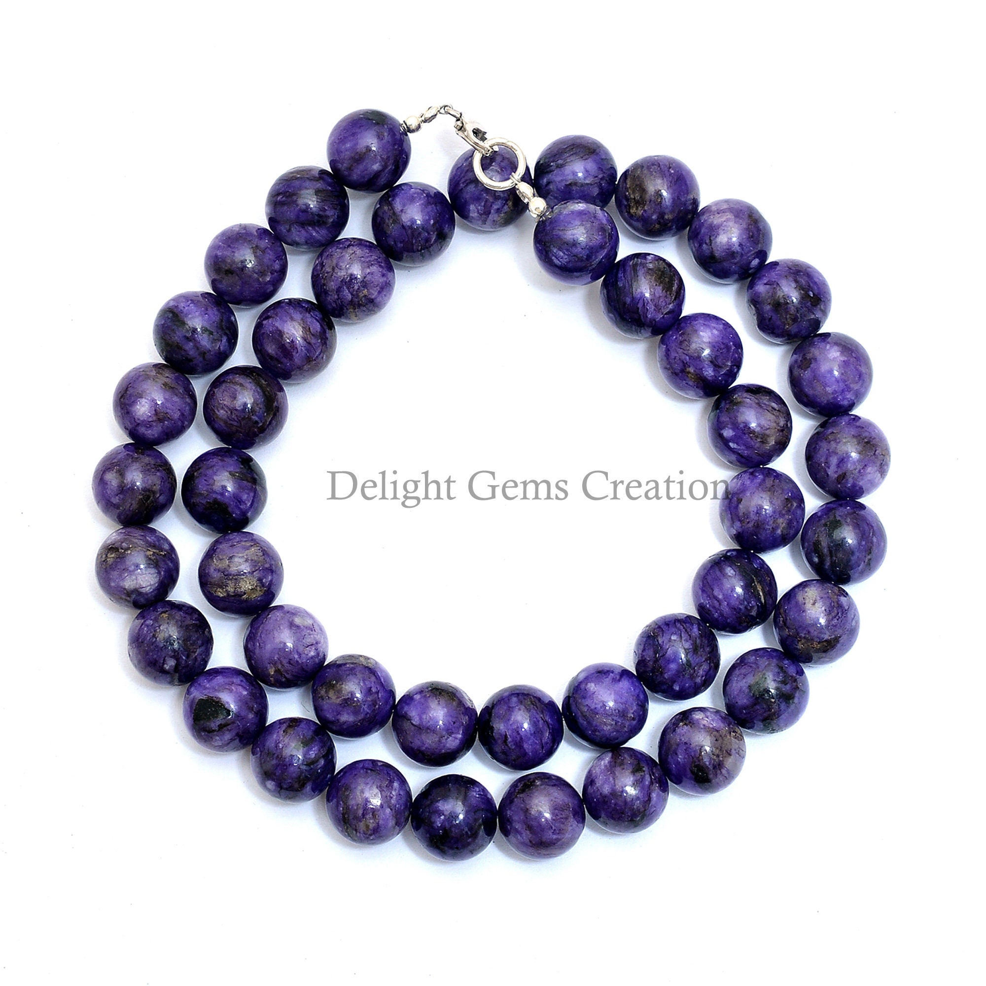 NEW 10MM Russican Amethyst Round Beads Gemstone Necklace 18" NEW 10MM Russican Amethyst Round Beads Gemstone Necklace 18"