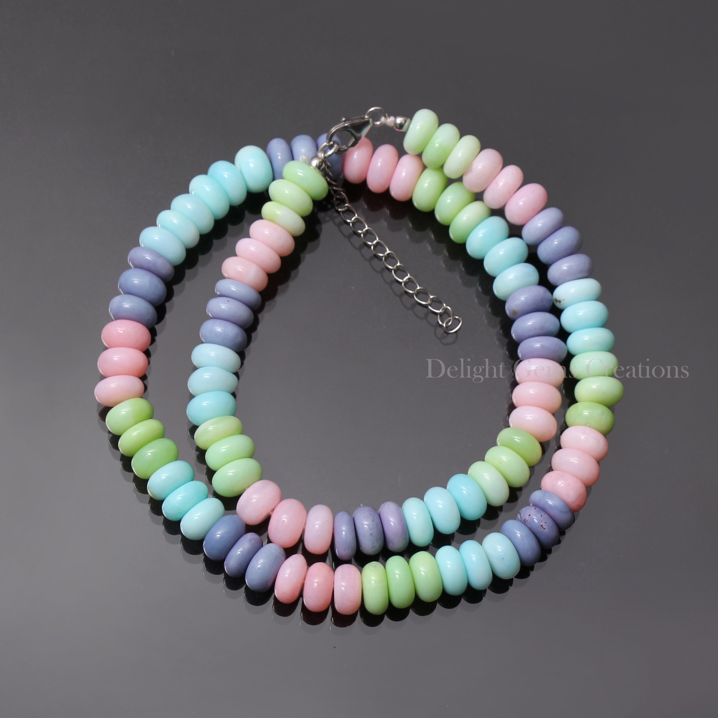 Mixed Gemstone Candy Necklace