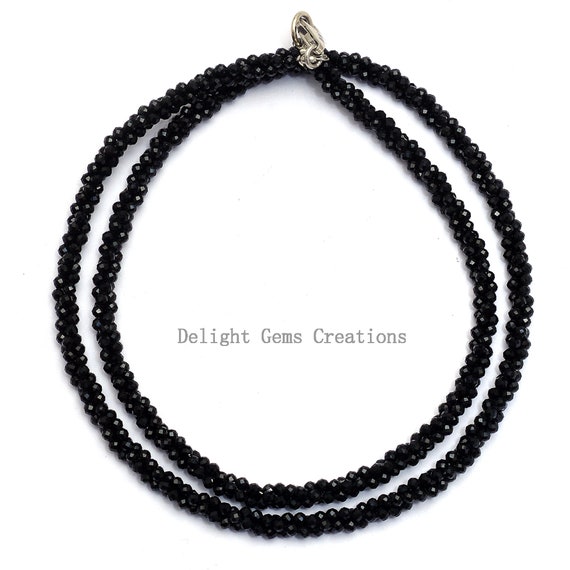 Sterling Silver Black Spinel Necklace – Opulenza Designs Jewelry