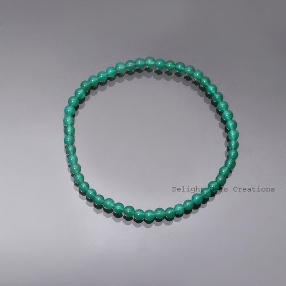 Braccialetto Elastico In Ambra Baltica Grezza Con Perle Arrotondate Color Cognac - Foto 2