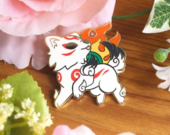 Okami Amaterasu Enamel Pin