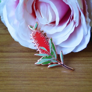 Bottlebrush Flower Enamel Pin