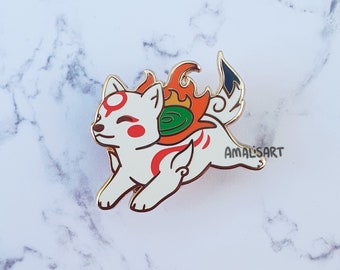 Okamiden Celestial Children Enamel Pin