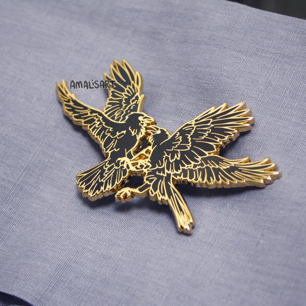 Fighting Corvids - Limited Edition Halloween 2022 Enamel Pin