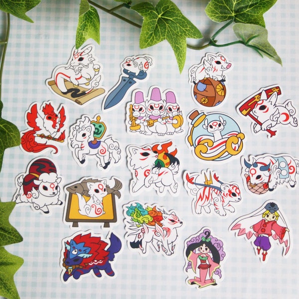 Celestial Brush Gods Sticker Set