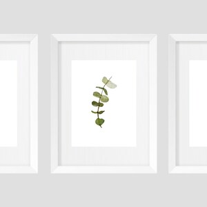 Set van prints, Wall Art Prints, Set van 3 Prints, Botanische Prints, Boerderij Decor, Bladeren ** DIGITALE DOWNLOAD