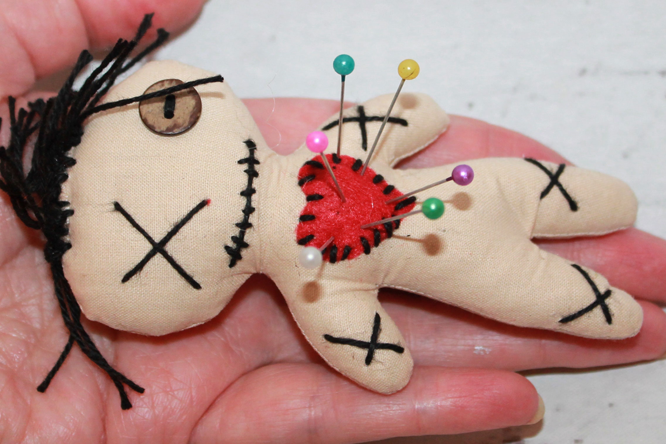 Pin Cushion Handmade Pincushion Voodoo Pin Cushion Etsy
